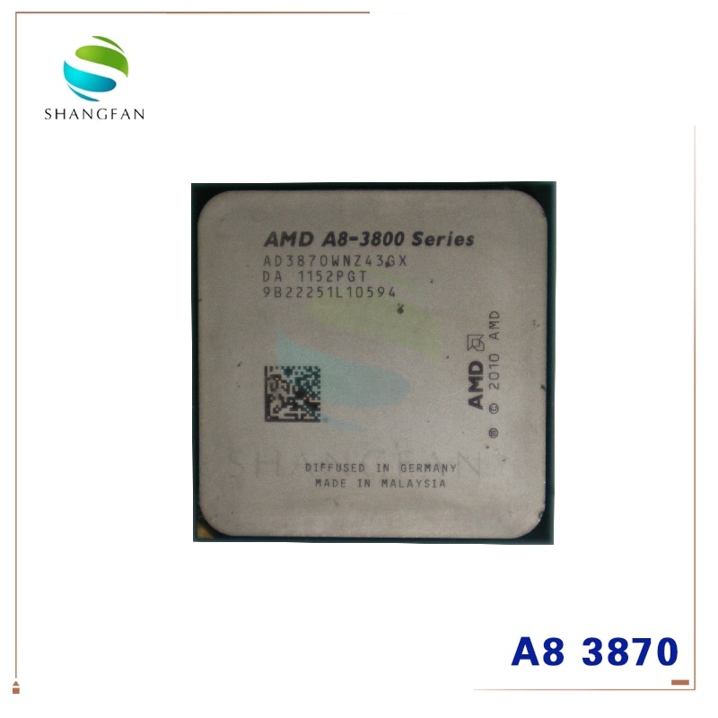 Amd A8 Series A8 3800 A8 3870 A870 3ghz 100w Quadcore Cu Rocessor Ad3870wnz43gx A8 3870k Socket Fm1 905in ราคาท ด ท ส ด