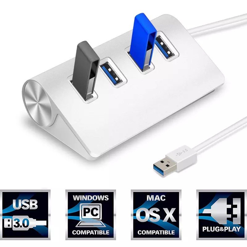 USB HUB 3.0 4/7 พอร์ตพร้อมอะแดปเตอร์สำหรับXiaomi Macbook Pro Airคอมพิวเตอร์แล็ปท็อปอุปกรณ์เสริมAdaptador USB 3 Hab