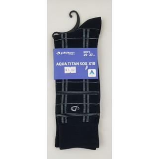 Phiten Business Sock ถุงเท้าธุรกิจขนาด 25-27ซม.  AquaTitan X10