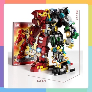 chamaa ตัวต่อ​  ฮัสบัสเตอร์​ Iron Hero no.2081 จำนวน​ 1203 ชิ้น​ มาแล้วนะครับ