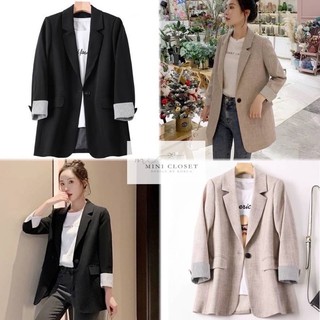 Blazer เสื้อสูทราคาถูก ผ้าสูทผสมลินิน งานคุณภาพมาก สวยดูดี มีเทส