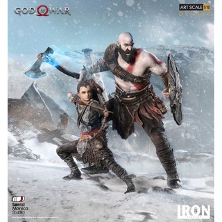 ฟิกเกอร์ โมเดล ของสะสม Iron Studios BDS Deluxe Art Scale 1/10 God of War 4 - Kratos and Atreus