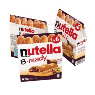 Nutella B-readyขนมนูเทลล่า ขนมนูเทลล่าบี นูเทลาบีเรดดี้ (ขนาดกล่อง 6 ชิ้น) ขนมชอคโกแลต ขนมช็อกโกแลต nutellaแท้นำเข้า100%