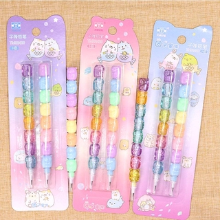 SUMIKKO GURASHI San-X Pena animal pencil exchangeable refill HB bullet building block writing Non-sharpening pencils friends classmates stationery gifts