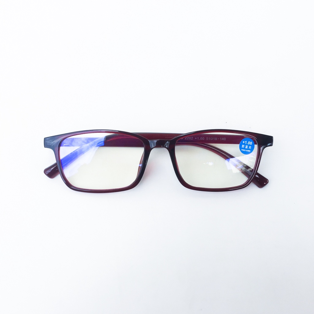 แว่นสายตายาว เลนส์กรองแสงสีฟ้า กรอบTR90 ดัดงอได้ รหัส 2202 (คละสี) - รูปที่ 3