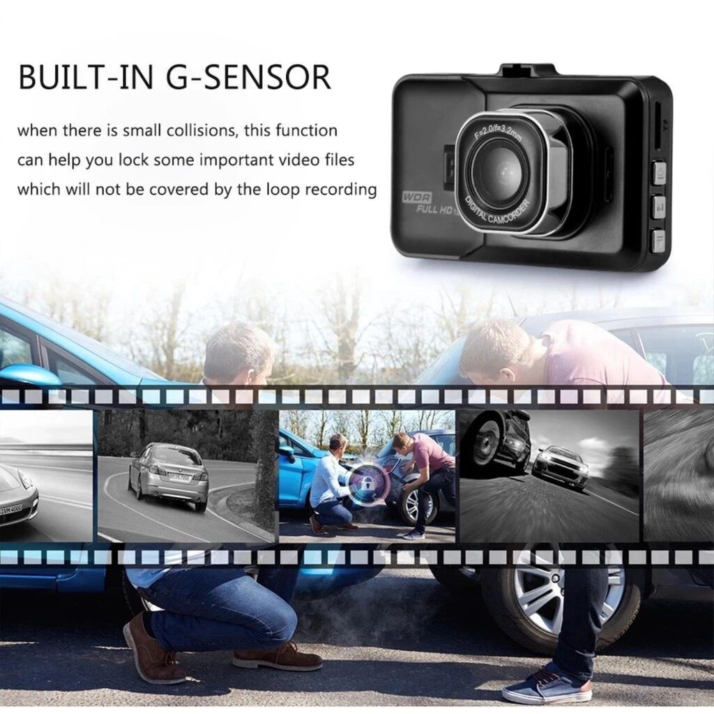 [พร้อมส่ง]กล้องติดรถยนต์หน้า/หลัง รุ่น บันทึกภาพ Full HD 1080P เลนส์มุมกว้าง 140/กล้องติดรถยนต์หน้าหลัง Car Camer thumbnail 5