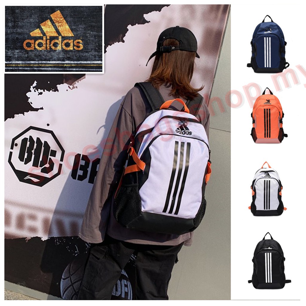 Adidas 3 Stripes Laptop School Office Travel Ourdoor Backpack Bag pack student sport beg