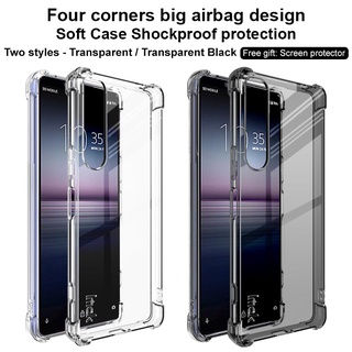 Imak Sony Xperia 1 IV เคสรวมทุกอย่าง สี่มุม ถุงลมนิรภัย กันกระแทก TPU เคสนิ่ม เคสด้านหลัง เคสโทรศัพท์ ป้องกันการตก