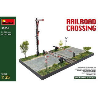 โมเดลประกอบ MiniArt 1/35 MI36059 Railroad Crossing