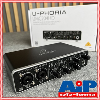 BEHRINGER UMC204HD BEHRINGER U-PHORIA UMC 204HD (USB ออดิโอ อินเตอร์เฟส ขนาด 2 แชนแนล ความละเอียด 24-bit/192kHz พร้อม...