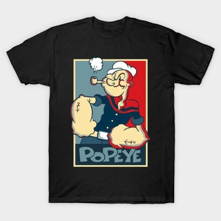 Popeye เสื้อยืดแขนสั้น คอกลม ทรงหลวม ขนาดใหญ่ คุณภาพสูง แฟชั่นใหม่ สําหรับผู้ชาย ใส่เข้ายิม เล่นกีฬา ฟิตเนส