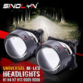 Sinolyn เลนส์ไฟหน้ารถยนต์ LED 45W สําหรับ H4 H7 H1 H11 9005 9006 Hella G3 G5