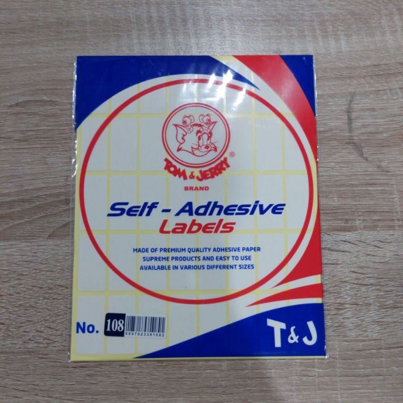 108 T&J Label / Tom & Jerry Label No. 108 / Tom & Jerry Sticker Label No. 108