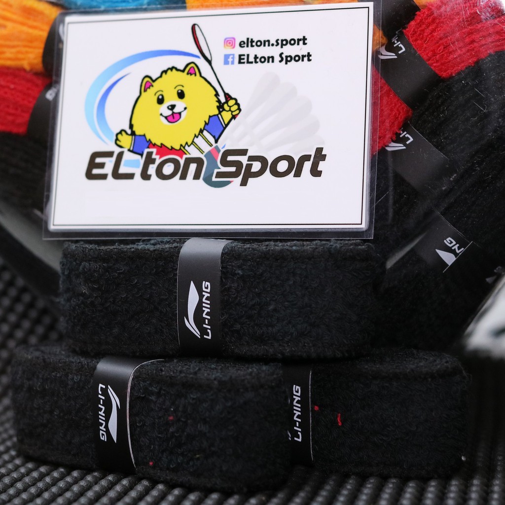 Hitam ผ้าขนหนู CKET GRIP BADMINTON CKET LINING GC 002 - สีดํา
