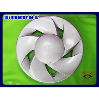 TOYOTA MTX year 1994-1997 WHEEL HUB COVER PLASTIC "SILVER" (dia. 39 cm.) (1 PC.) // ฝาครอบล้อ พลาสติก สีเงิน (ขอบ 15))