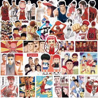 SLAM DUNK สติกเกอร์กันน้ำ รูปแบบที่แตกต่างกัน, 50 ชิ้น