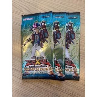 การ์ดยูกิ Premium Pack 16 ยังไม่ได้แก่ sealed สภาพสมบูรณ์ มีสามซองเท่านั้น