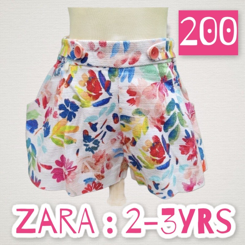 ZARA FLORAL SHORTS KIDS
