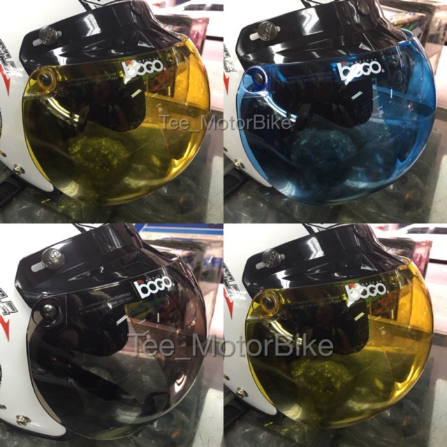 หน้าหมวกวินเทจบั๊บเบิ้ล Boco กระจกนูน bubble
