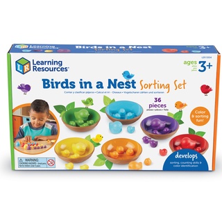 Learning Resources, Bird in a Nest Sorting Set ชุดฝึกจำแนกนกน้อยในรัง ของเล่นเด็ก 3 ปีขึ้นไป