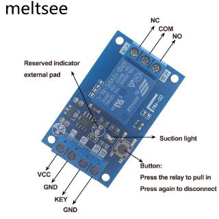 dc 12 v single bond ปุ่มโมดูลสวิตช์ล็อคในรถยนต์ Single Bond Button Bistable Relay Module