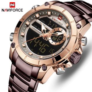 NAVIFORCE นาฬิกาข้อมือควอตซ์ แฟชั่นสำหรับผู้ชาย