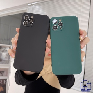 เคส VIVO Y20 Y12S Y20S Y20i Y11 Y53 Y51 2020 Y21 Y31 2021 Y12 Y12A Y20A Y33S Y21S Y20G Y30G Y12G Y30 Y51S Y53S Y91C Y91 Y17 Classic Solid Dark Green Silicone Shockproof เคสโทรศัพท์มือถือ