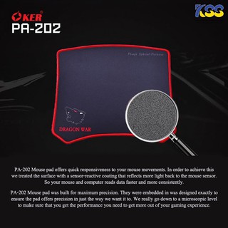 MOUSE PAD OKER GAMING PA-202 ดำ