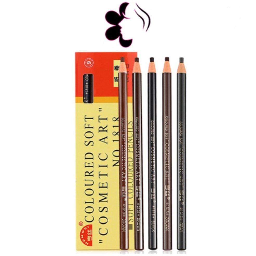 (ยกแพ็ค/12แท่ง) Coloured Soft Cosmetic Art Pencil 2.8g คัลเลอร์ ซอฟต์ คอสเมติก อาท ดินสอเขียนคิ้วเชือก ดินสอเชือก