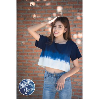 เสื้อมัดย้อมเอวลอย EL001
