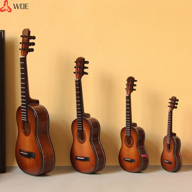 【BIG sale】【Spot Supply】Mini Guitar Miniature Model Wooden Mini Musical ...