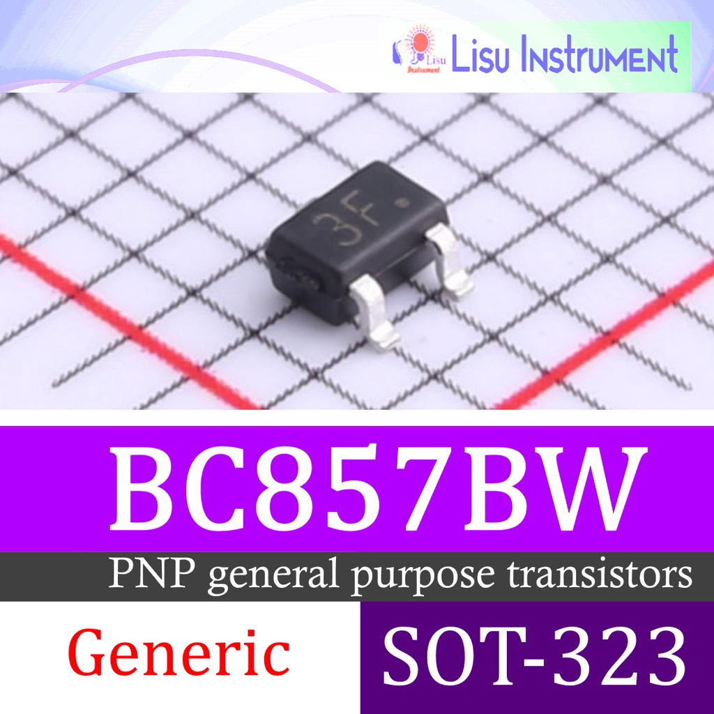 BC857 3F BC857BW 65V 100mA PNP ทรานซิสเตอร์อเนกประสงค์ SOT-323 SC-70
