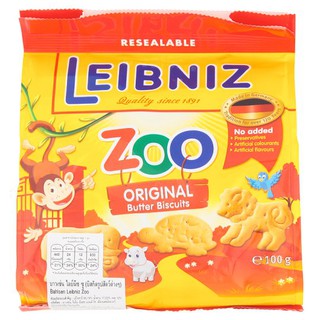 ว๊าว🍟 บาวเซ่น ไลบ์นีซ ซู บิสกิตรูปสัตว์ต่างๆ 100กรัม Bausen Leibniz Nice Biscuits Animal Shaped 100 gm.