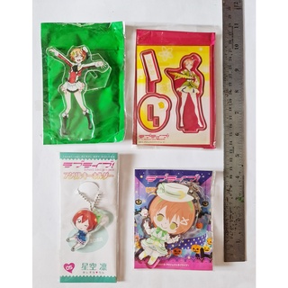 Love Live! School Idol Project Rin Hoshizo Acrylic Stand Keychain collection X 4 ( ลิขสิทธิ์แท้ ) มือสอง