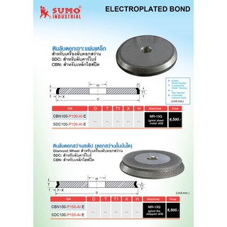 ใบเจียร ELECTROPLATED BOND SUMO