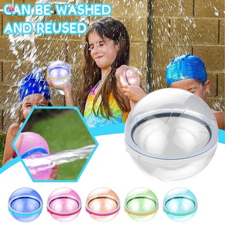 Sm【24H Shipped】Reusable Water Balloons Quick Fill Self Sealing, Refillable Water Balls for Kids, Reusable Water Bomb Splash Balls for Pool, Rapid Filling Easy Tying Water Balloon for Water Fight