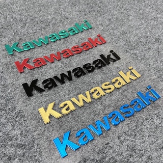 โลโก้ Kawasaki สำหรับรถจักรยานยนต์ Fuel Tank โลโก้ 3D วัสดุดั้งเดิม 2 ชิ้น