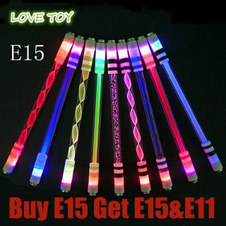 [ซื้อหนึ่งแถมหนึ่ง] E15  Illuminated Spinning Pen Rolling Pen Special Pen without Refill for Kids