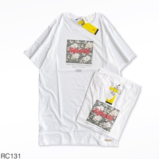 ❁◎♤White Cotton Combed 30s Short Sleeve Rip Curl Design Tshirt for Men