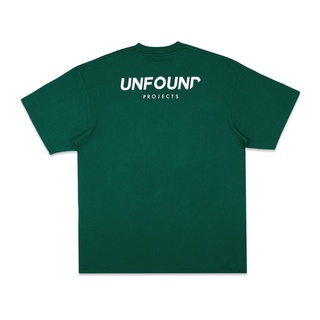 เสื้อยืด UNFOUND PROJECTS LOGO TEE GREEN/WHITE สีเขียวเข้ม