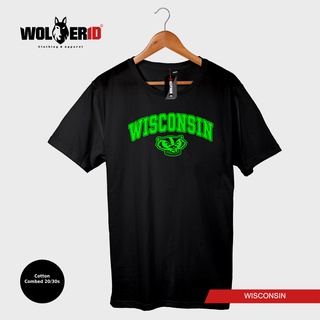 เสื้อยืด พิมพ์ลาย Wisconsin Campus