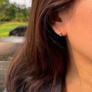 A.piece ต่างหูเงินแท้ [all silver 925] petite galaxy one-touch