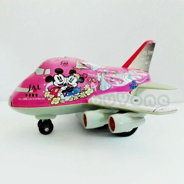 โมเดลเครื่องบิน งานสังกะสี ฉลองครบรอบ50ปี ดีสนีย์ Boeing 747 Disney JAL Japan Airlines 50th Annivers