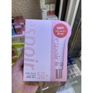 ESPOIR Water Splash Cica Tone Up Cream 60ml.แถมหลอดเล็ก1หลอด