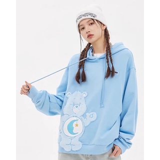 AMONSTER X Carebears unisex pull over hoodie ฮู้ดแคร์แบร์ เสื้อกันหนาวแคร์แบร์ใส่ได้ทั้งชาย หญิง