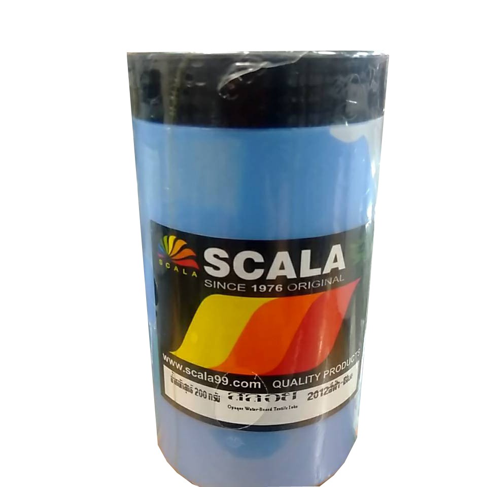 Scala สีสกรีนเสื้อ สีลอย ขนาด 0.2kg ( Cloth Painting , Screening 's Colour ) (1 ขวด)