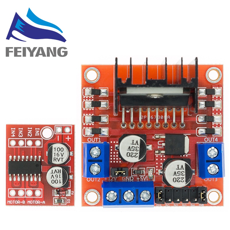 L298n 2A DC มอเตอร์ Stepper มอเตอร์ควบคุมความเร็วโมดูล Dual H Bridge สําหรับ Arduino สมาร์ทหุ่นยนต์ 2WD หุ่นยนต์ RC รถ