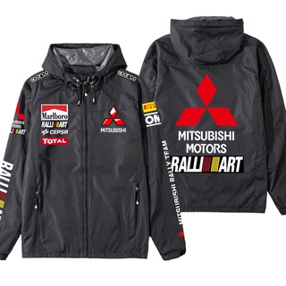 The Paris Dakar Rally Mitsubishi racing suit ralliart division custom workwear Pajero LANCER EVOLUTION off-road driving windbreaker jacket