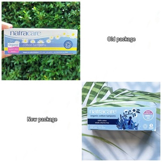 ผ้าอนามัยแบบสอด ออร์แกนิค สำหรับวันมามาก Organic Cotton Tampons Super Plus 20 Tampons (Natracare®)