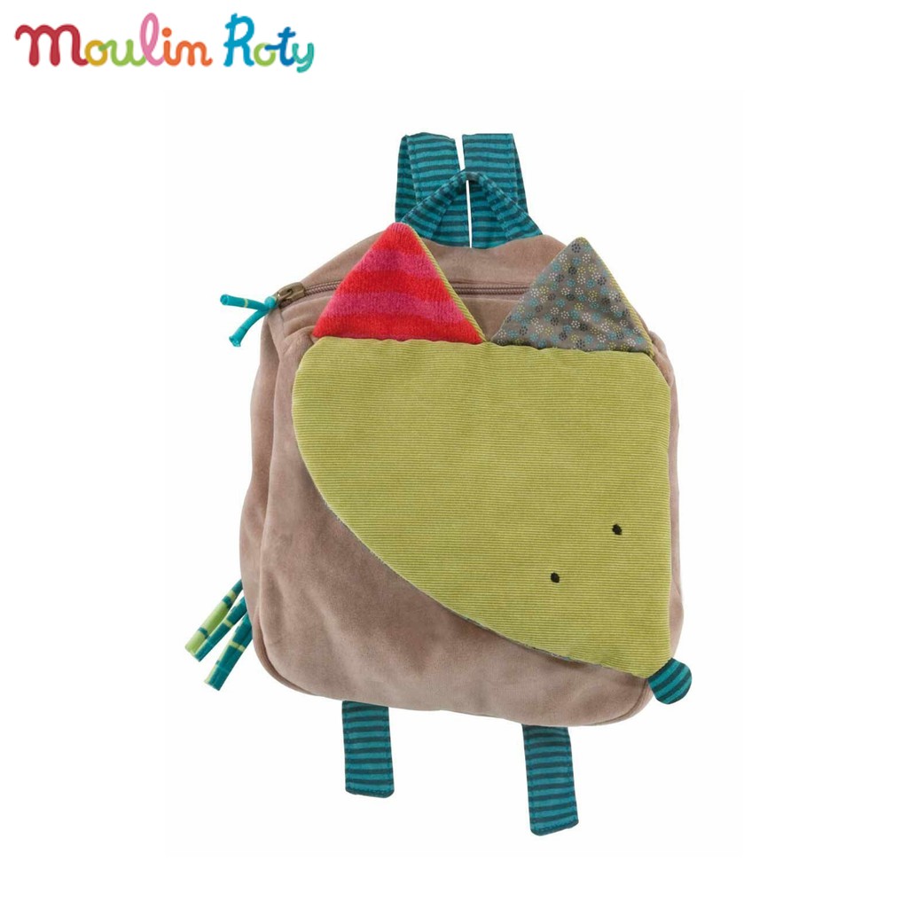 Moulin Roty กระเป๋าเป้เด็ก กระเป๋าผ้า  เหมาะกับเด็กอนุบาล ลายหมาจิ้งจอก MR-629071